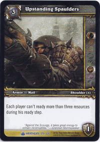 warcraft tcg wrathgate upstanding spaulders