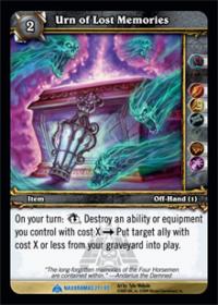 warcraft tcg naxxramas urn of lost memories