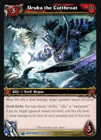 warcraft tcg wrathgate uruka the cutthroat
