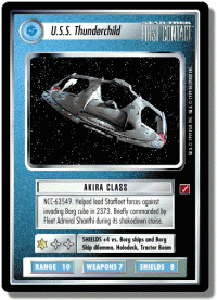 star trek 1e blaze of glory uss thunderchild foil