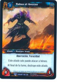 warcraft tcg twilight of dragons foreign vakus the inferno spanish