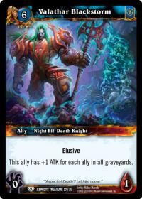 warcraft tcg battle of aspects valathar blackstorm