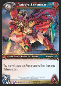 warcraft tcg blood of gladiators valeera sanguinar