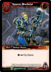 warcraft tcg foil hero cards valerie worfield foil hero