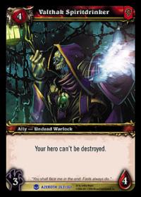 warcraft tcg heroes of azeroth valthak spiritdrinker