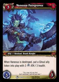 warcraft tcg death knight starter vanessa fairgraves