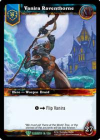warcraft tcg war of the elements vanira raventhorne