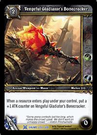 warcraft tcg drums of war vengeful gladiator s bonecracker