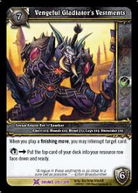 warcraft tcg drums of war vengeful gladiator s vestments