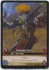 warcraft tcg extended art vexmaster nar jo ea