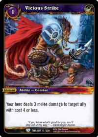 warcraft tcg twilight of the dragons vicious strike