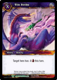 warcraft tcg battle of aspects vile strike