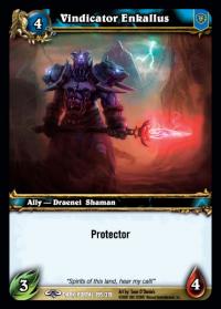 warcraft tcg foil and promo cards vindicator enkallus foil