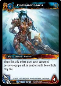 warcraft tcg throne of the tides vindicator saaris