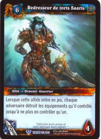 warcraft tcg throne of the tides french vindicator saaris french