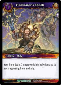 warcraft tcg crown of the heavens vindicator s shock