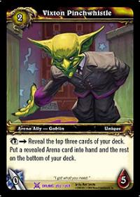 warcraft tcg drums of war vixton pinchwhistle