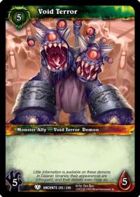 warcraft tcg war of the ancients void terror