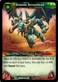 warcraft tcg war of the ancients volatile terrorfiend