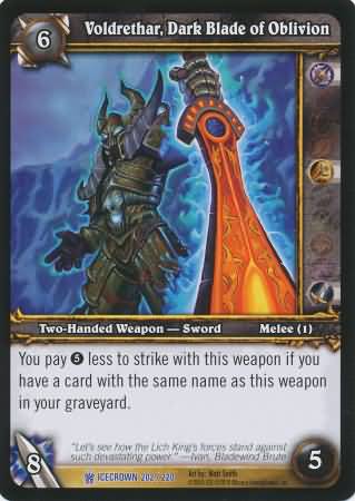 Voldrethar, Dark Blade of Oblivion (FOIL)