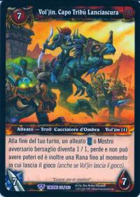 warcraft tcg throne of the tides italian vol jin darkspear chieftain italian