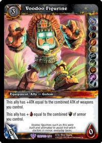 warcraft tcg crafted cards voodoo figurine