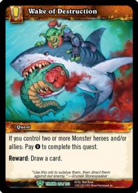 warcraft tcg throne of the tides wake of destruction