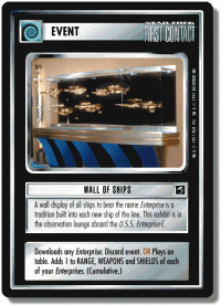 star trek 1e reflections 1 wall of ships foil