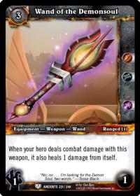 warcraft tcg war of the ancients wand of the demonsoul