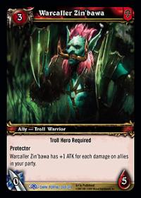 warcraft tcg the dark portal warcaller zin bawa