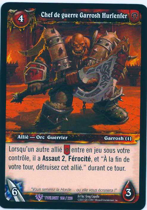 Warchief Garrosh Hellscream (French)