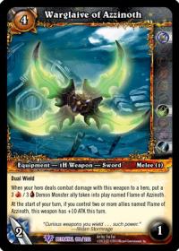 warcraft tcg betrayal of the guardian warglaive of azzinoth