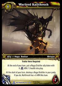 warcraft tcg servants of betrayer warlord kalithresh