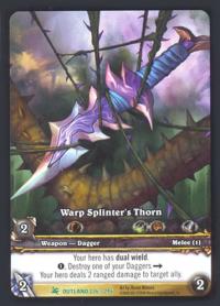 warcraft tcg extended art warp splinter s thorn ea