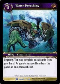 warcraft tcg drums of war water breathing