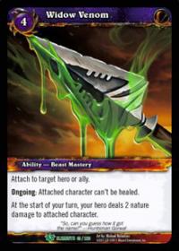 warcraft tcg war of the elements widow venom