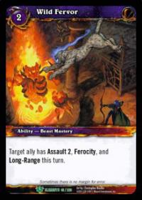 warcraft tcg war of the elements wild fervor