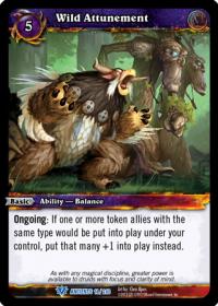 warcraft tcg war of the ancients wild attunement