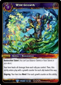 warcraft tcg twilight of the dragons wild growth