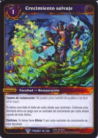 warcraft tcg twilight of dragons foreign wild growth spanish