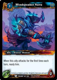 warcraft tcg twilight of the dragons windspeaker nuvu