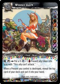 warcraft tcg foil and promo cards winter garb
