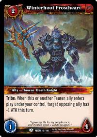 warcraft tcg reign of fire winterhoof frostheart