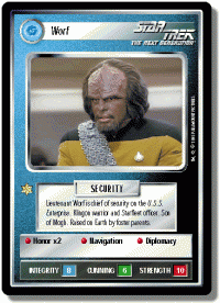 star trek 1e reflections 1 worf foil