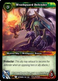 warcraft tcg betrayal of the guardian wrathguard defender