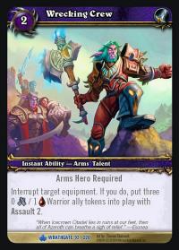 warcraft tcg wrathgate wrecking crew