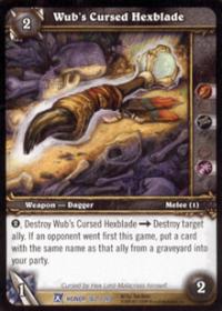 warcraft tcg fields of honor wub s cursed hexblade