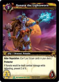 warcraft tcg archives xanata the lightsworn