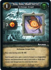 wow minis core action cards you too shall serve
