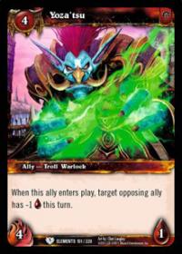 warcraft tcg war of the elements yoza tsu